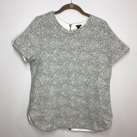 J. Crew Tops - J.Crew back zip sweatshirt top